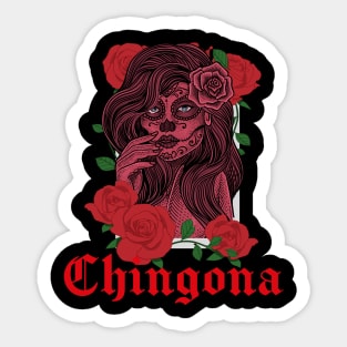 Chingona Spanish Latina Mexican Hispanic Woman Chicana Sticker